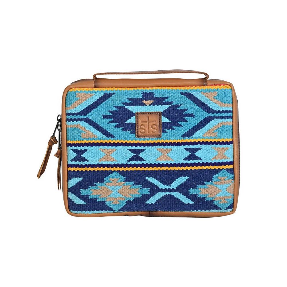 STS Ranchwear Western Bible Cover Leather Mojave Blue STS31033
