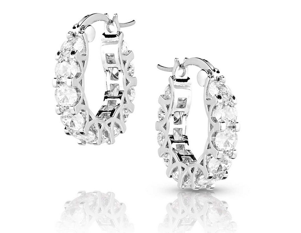 Montana Silversmiths Earrings Womens Dazzling Delight Crystal ER5639