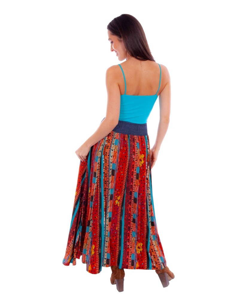Scully Western Skirt Womens Maxi Wrap Side Pockets Santa Fe F0_HC874