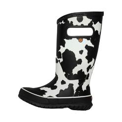 Bogs Outdoor Boots Kids Lightweight Cow Rubber Black White 73169