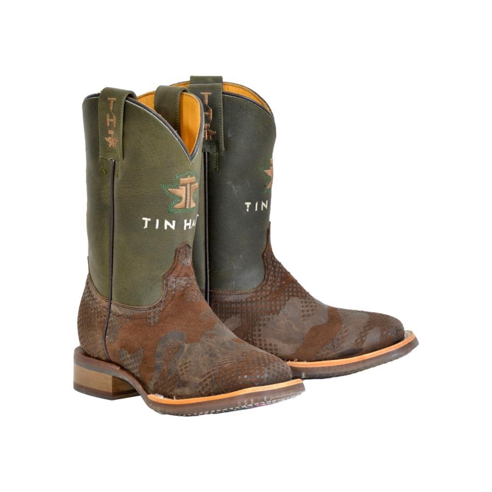 Tin Haul Western Boots Boys Stealth Leather Tan 14-018-0077-0906 TA