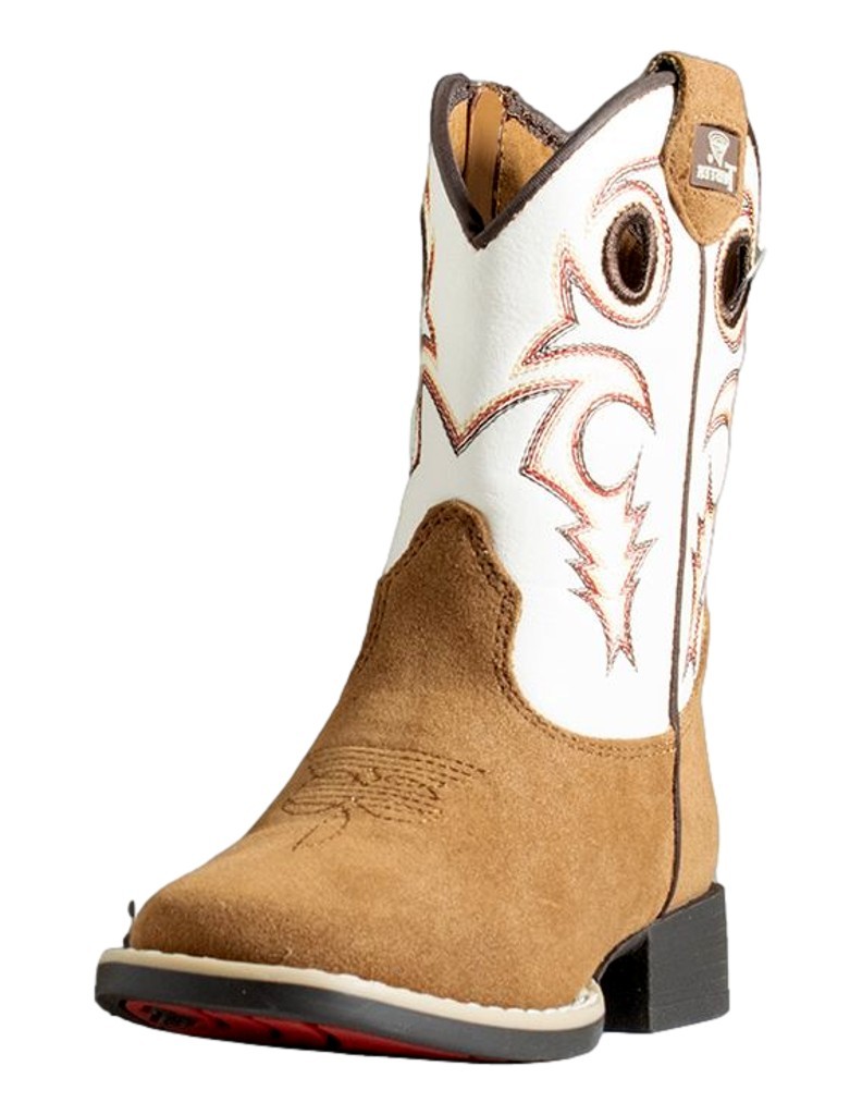 Twister Western Boots Boys Trey Square Toe Roughout Brown 443004602