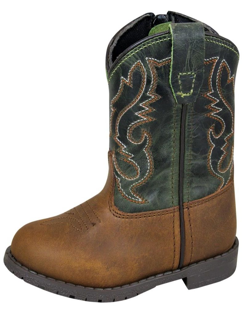 Smoky Mountain Western Boots Boys Hopalong Leather Brown 3605T