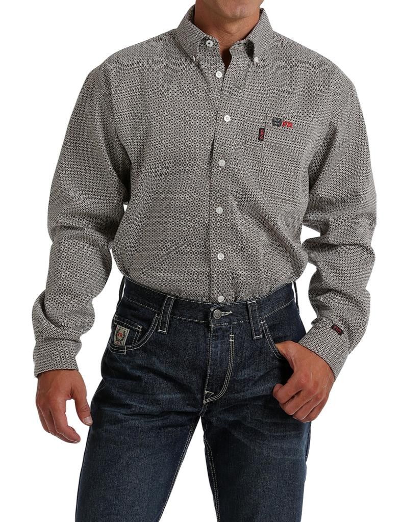 CINCH Work Shirt Mens Long Sleeve Flame Resistant WRX Tan WLW3002009