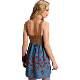 Stetson Western Dress Womens Sleeveless Faux Suede 11-057-0565-6012 BU Stetson Western Dress Womens Sleeveless Faux Suede 11-057-0565-6012 BU