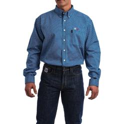CINCH Work Shirt Mens Flame Resistant L/S Button Royal WLW3002010