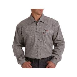 CINCH Work Shirt Mens Long Sleeve Flame Resistant Snap Gray WLW2002001