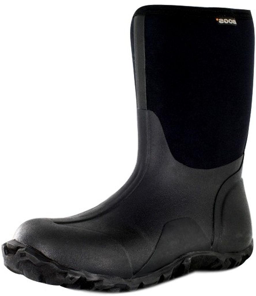 Bogs Outdoor Boots Mens 11" Classic Mid Rubber Farm Black 61142