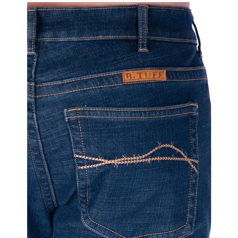 B. Tuff Western Jeans Mens Winter Microfiber Lined Med Wash MTFWNT
