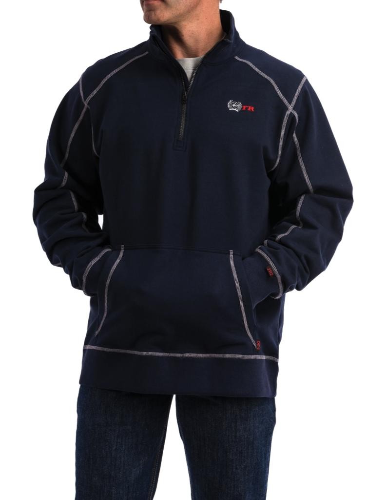 CINCH Work Sweatshirt Mens Hoodie Flame Resistant Logo Navy WNK3401001