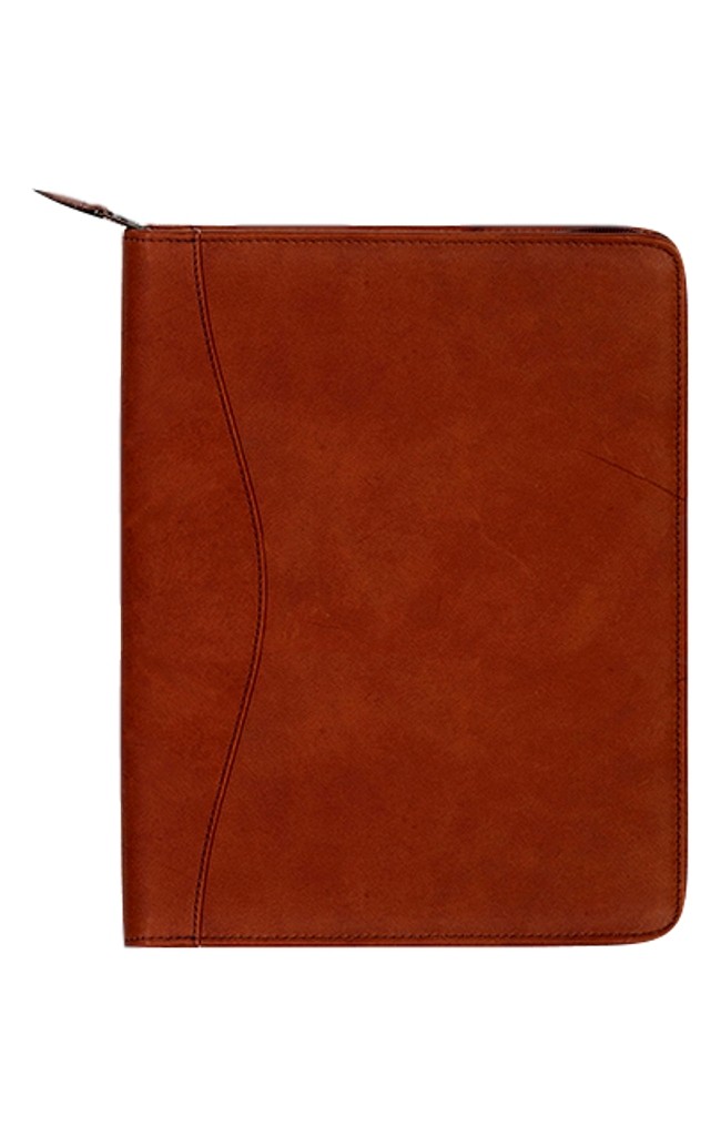Scully Western Planner Canyon Leather Zip Closure Brown 05_5012Z_34