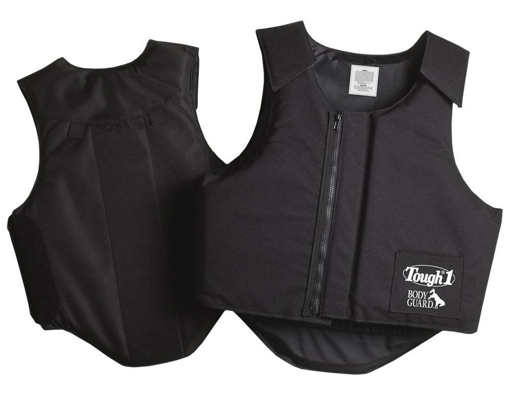 Tough 1 Safety Vest Adult Bodyguard Protective Foam L Black 23-3400