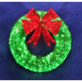 Home Holiday Accent Christmas Wreath Green Tinsel Holiday Decor Pre Lit Large Porch In Out Led Home Holiday Accent Christmas Wreath Green Tinsel Holiday Decor Pre Lit Large Porch In Out Led