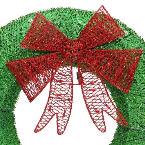 Home Holiday Accent Christmas Wreath Green Tinsel Holiday Decor Pre Lit Large Porch In Out Led Home Holiday Accent Christmas Wreath Green Tinsel Holiday Decor Pre Lit Large Porch In Out Led
