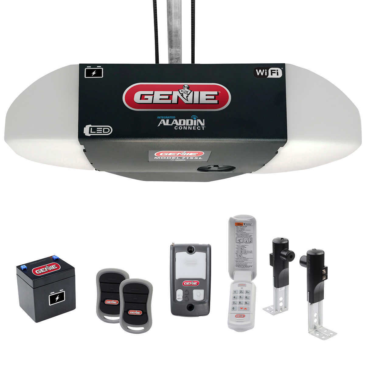 Genie 1 25 Hp Quiet Belt Drive Garage Door Opener With Led
