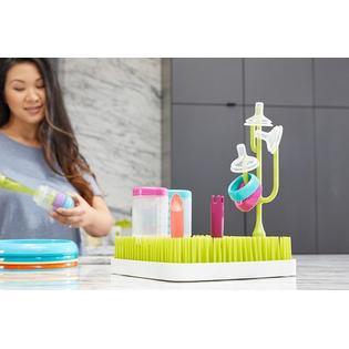 Branded Boon Grass Countertop Baby Bottle Cup Drying Rack Green