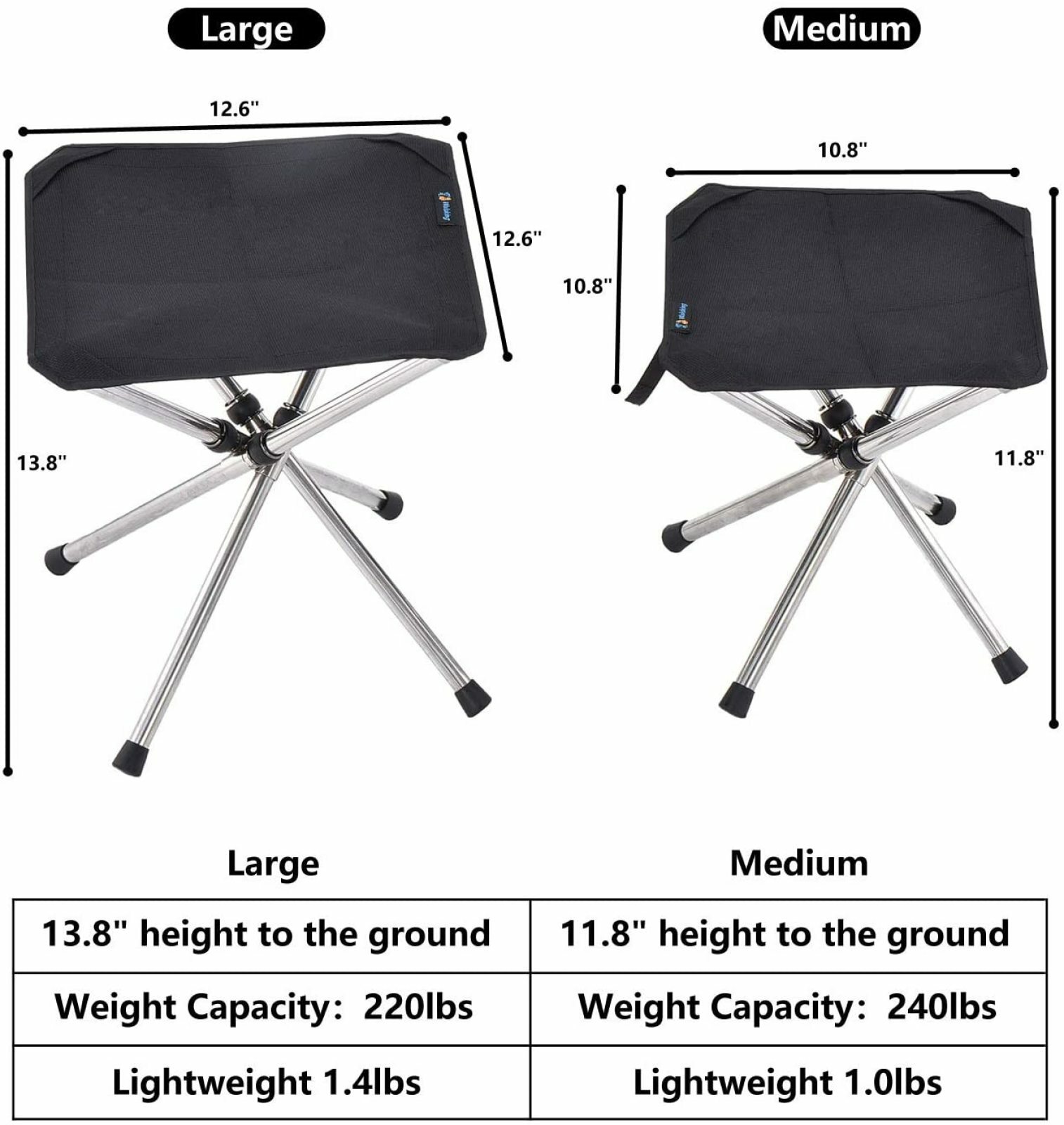 general tires folding camping stool portable fishing chair