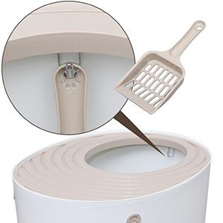 Iris Iris Ohyama Iris Top Entry Cat Litter Box White Punt 530 W