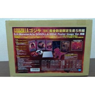 Toho Godzilla 2014 3d Ver Blu Ray S H Monster Arts Godzilla Poster Image Ver 5discs