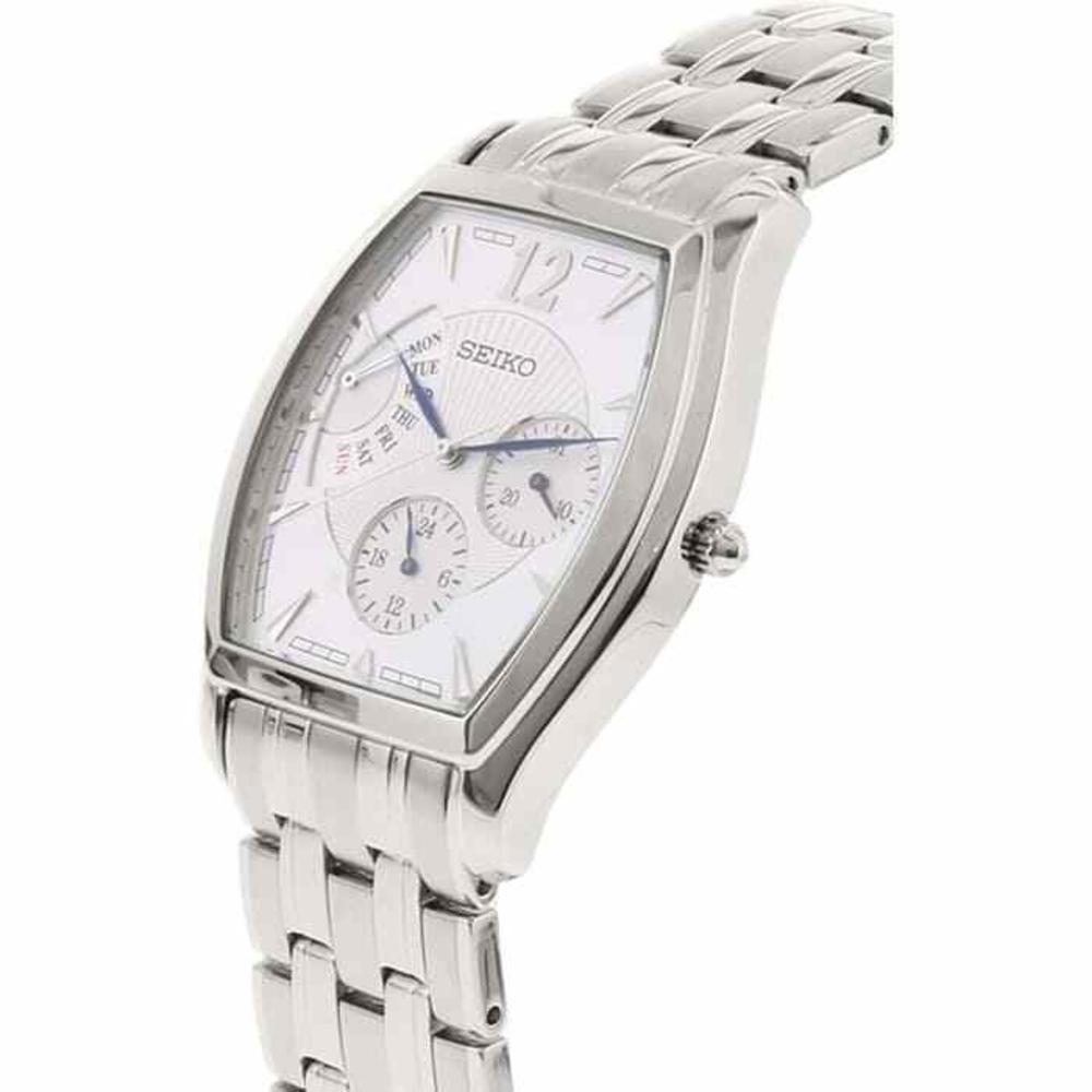 SEIKO Retrograde SNT011 SNT011P1 Men's White Dial Stainless Steel Watch