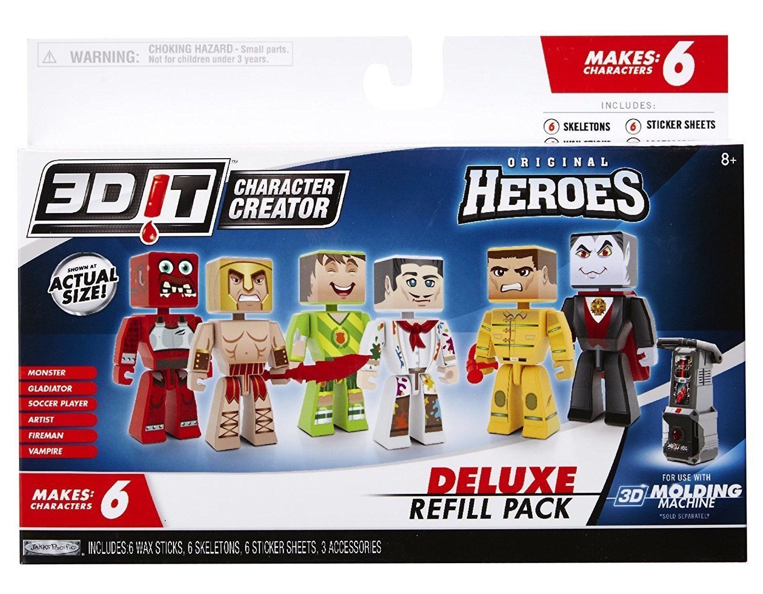 3d It 3d It Character Creator Original Heroes Deluxe Refill Pack Brand New