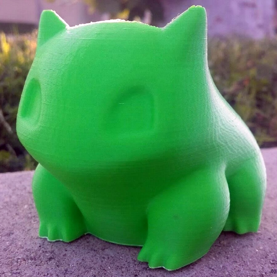 Handmade 3d Printing Bulbasaur Planter Pot Holder Flower Box Printed Bulby Pokemon Grower