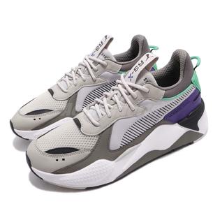 Puma Rs X Tracks Running System Grey Purple White Green Men Shoes 01