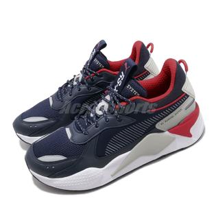Puma Rs X Core Running System Peacoat Navy Red Grey White Men Shoes 05