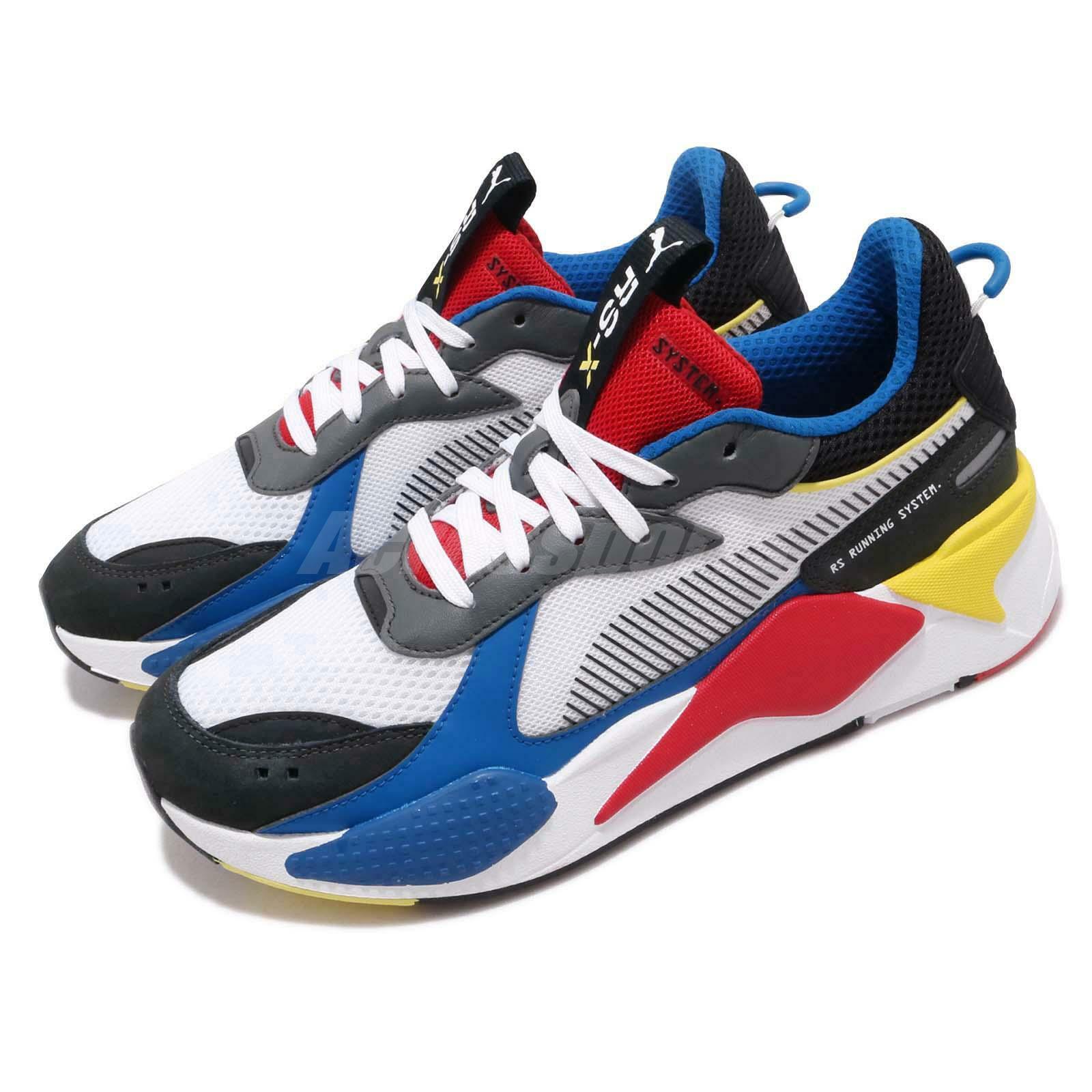 Puma Rs X Toys Running System White Black Blue Red Yellow Men Shoes 369449 02