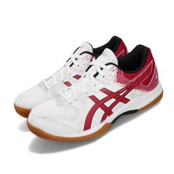 Asics Asics Gel Rocket 9 White Classic Red Gum Men Volleyball Badminton 1071a030 101