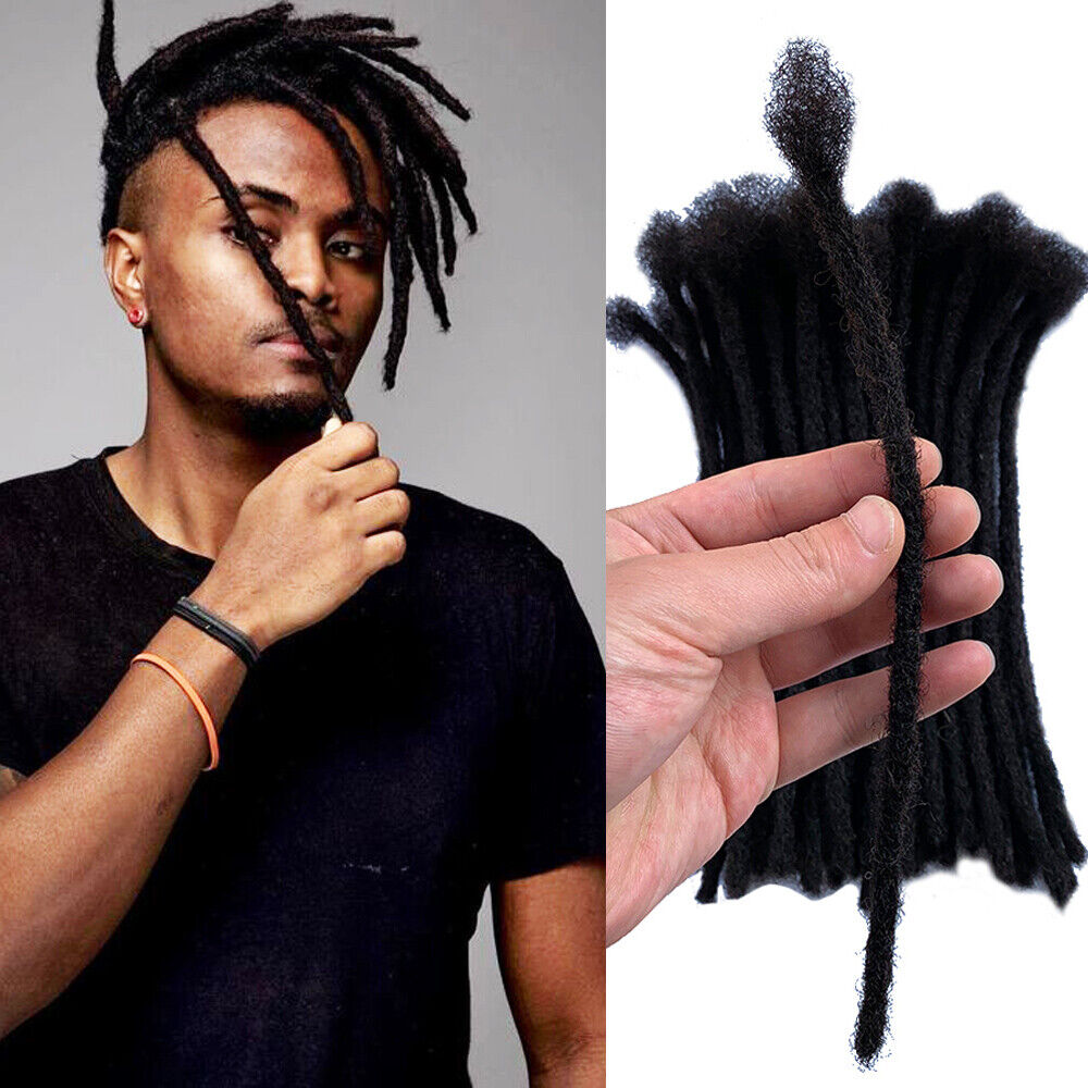 Dsoar 20cm Short Dreadlocks For Men 100 Human Hair Jamaica Dreads Locs Hair Extension