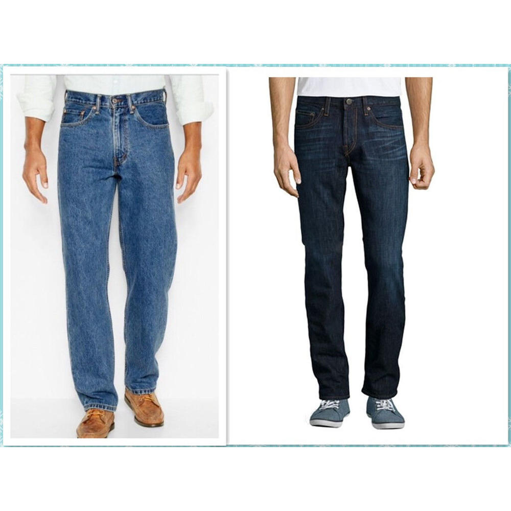 Levi's 505 Men's Classic Straight Leg Denim Blue Jeans 33,34,40,46 NWT #A1
