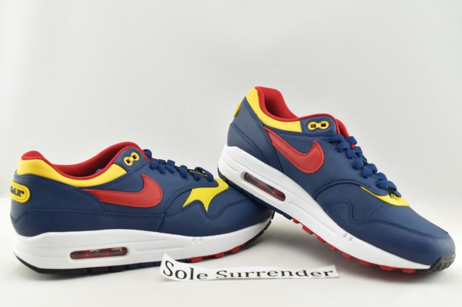 Nike Air Max 1 Premium Snow Beach CHOOSE SIZE 875844 403 NIKE AIR MAX 1 Premium NavyGym Red Vivid Sulfur (875844 403