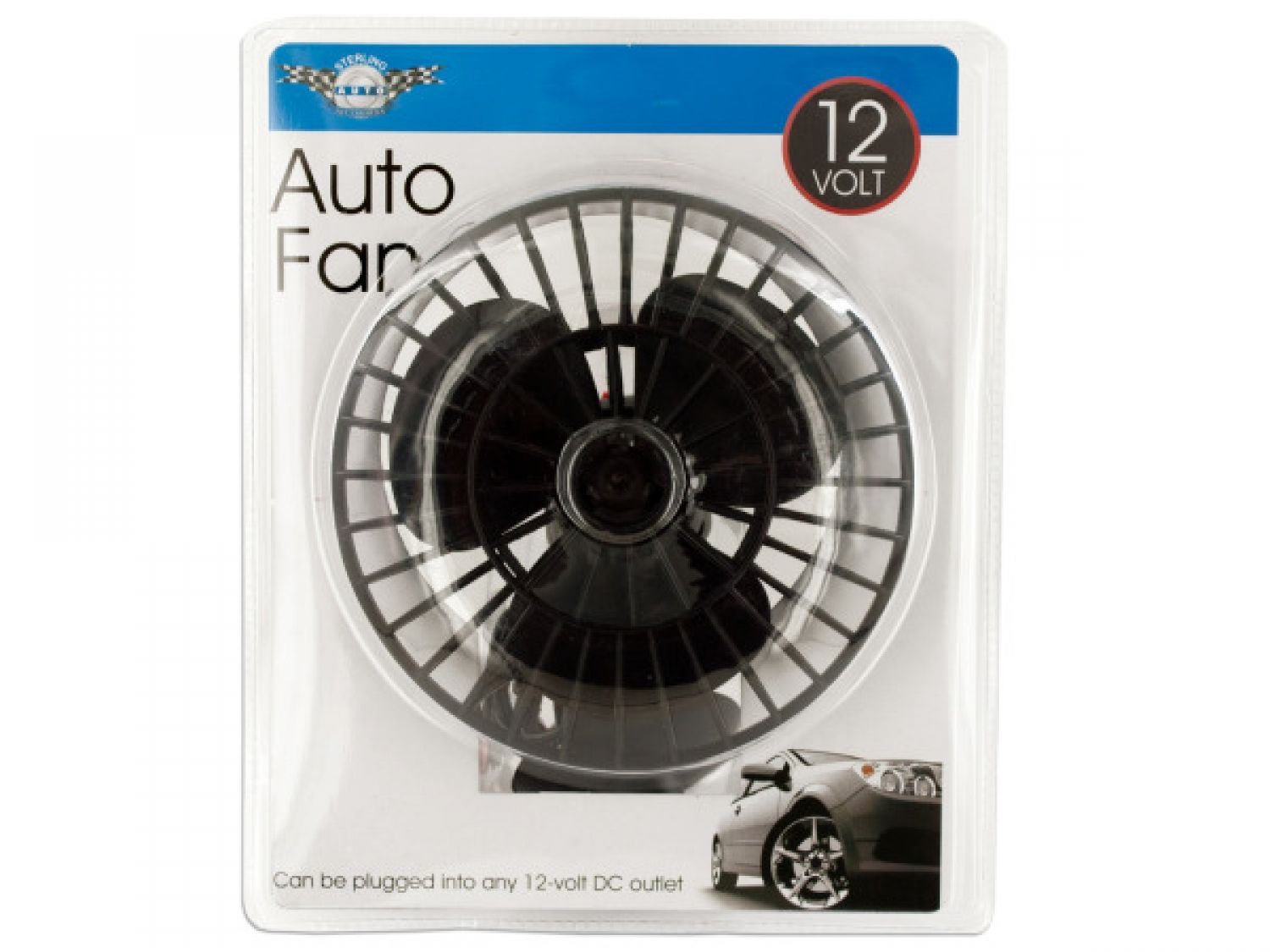 StarSun Depot 12 Volt Auto Fan with Suction Cup