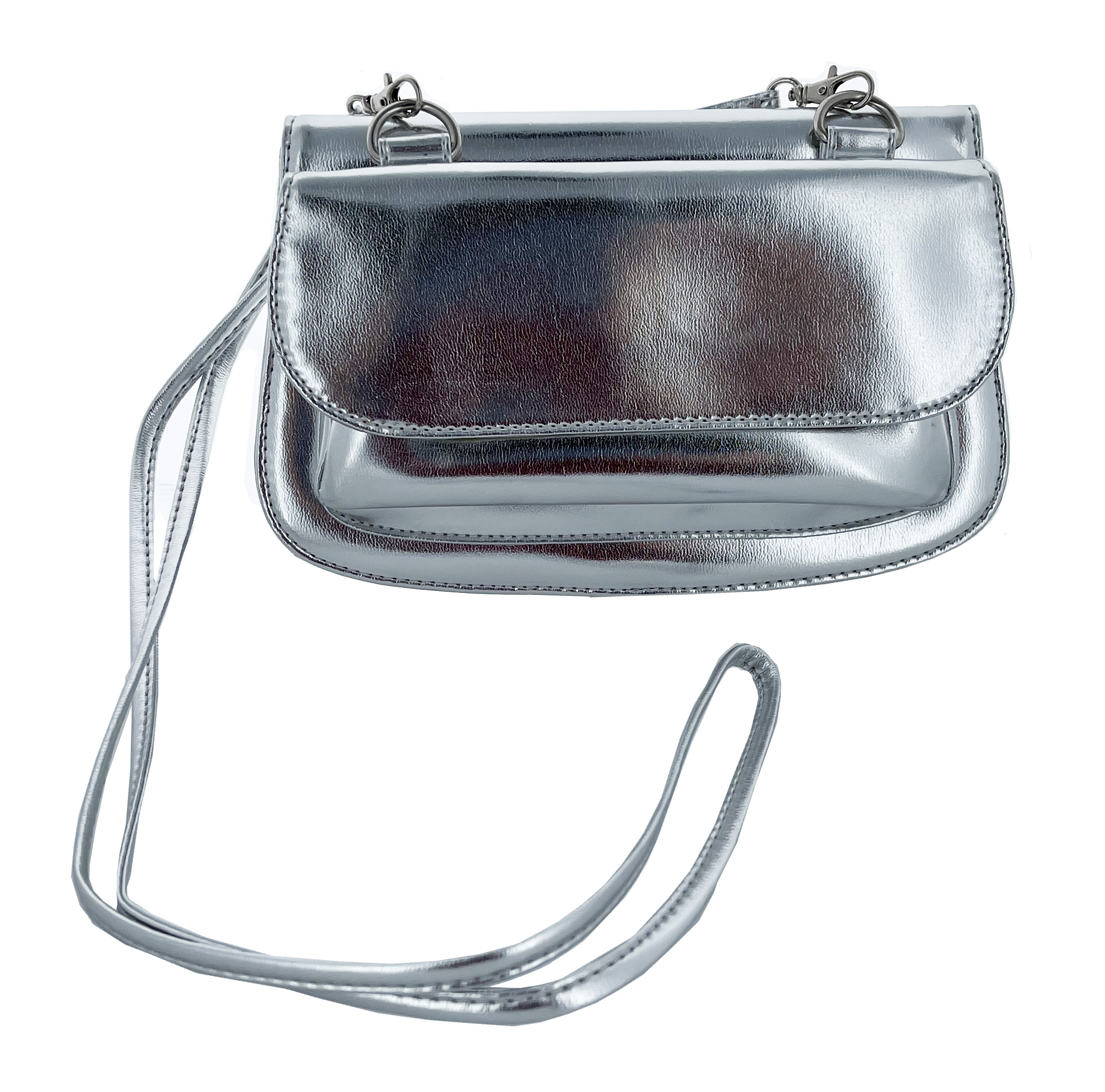 Lady Elegance Theft ID Protector RFID Purse/Wallet- Silver