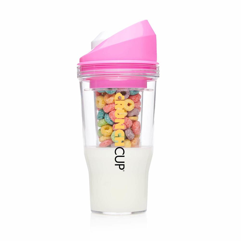 The CrunchCup XL - A Portable Cereal Cup  -  Pink