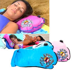 Cool Head™ Refillable Beach Water Pillow – Pink