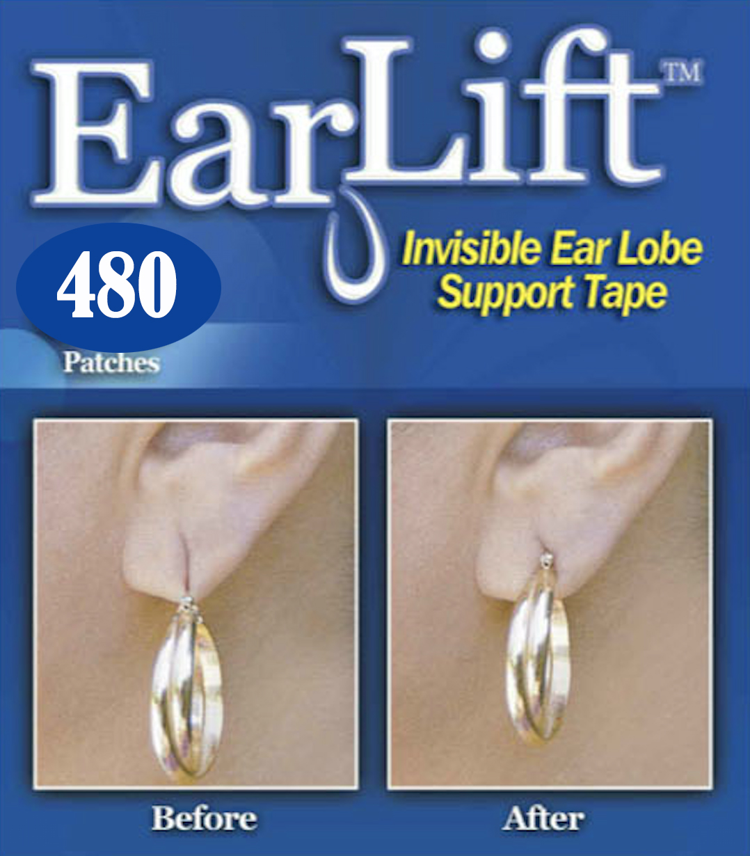 Earlift Earring Support Patches - 8 Pack (480 patches)