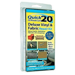 Liquid Leather Quick 20 Deluxe Vinyl, Leather & Fabric Repair Combo Kit (20-002)