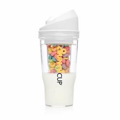 The CrunchCup XL - A Portable Cereal Cup  -  White