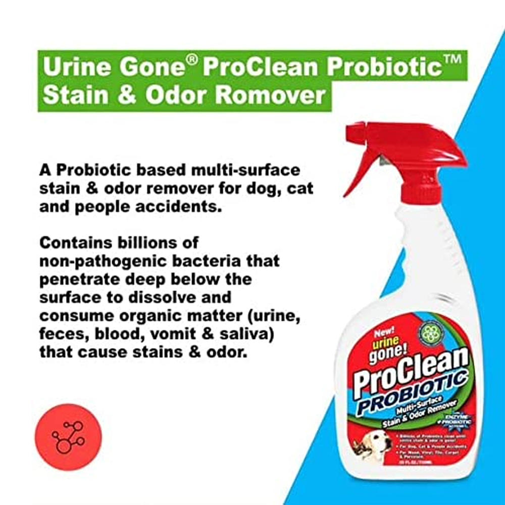Urine Gone ProClean Stain and Odor Remover , 20 Fl Oz