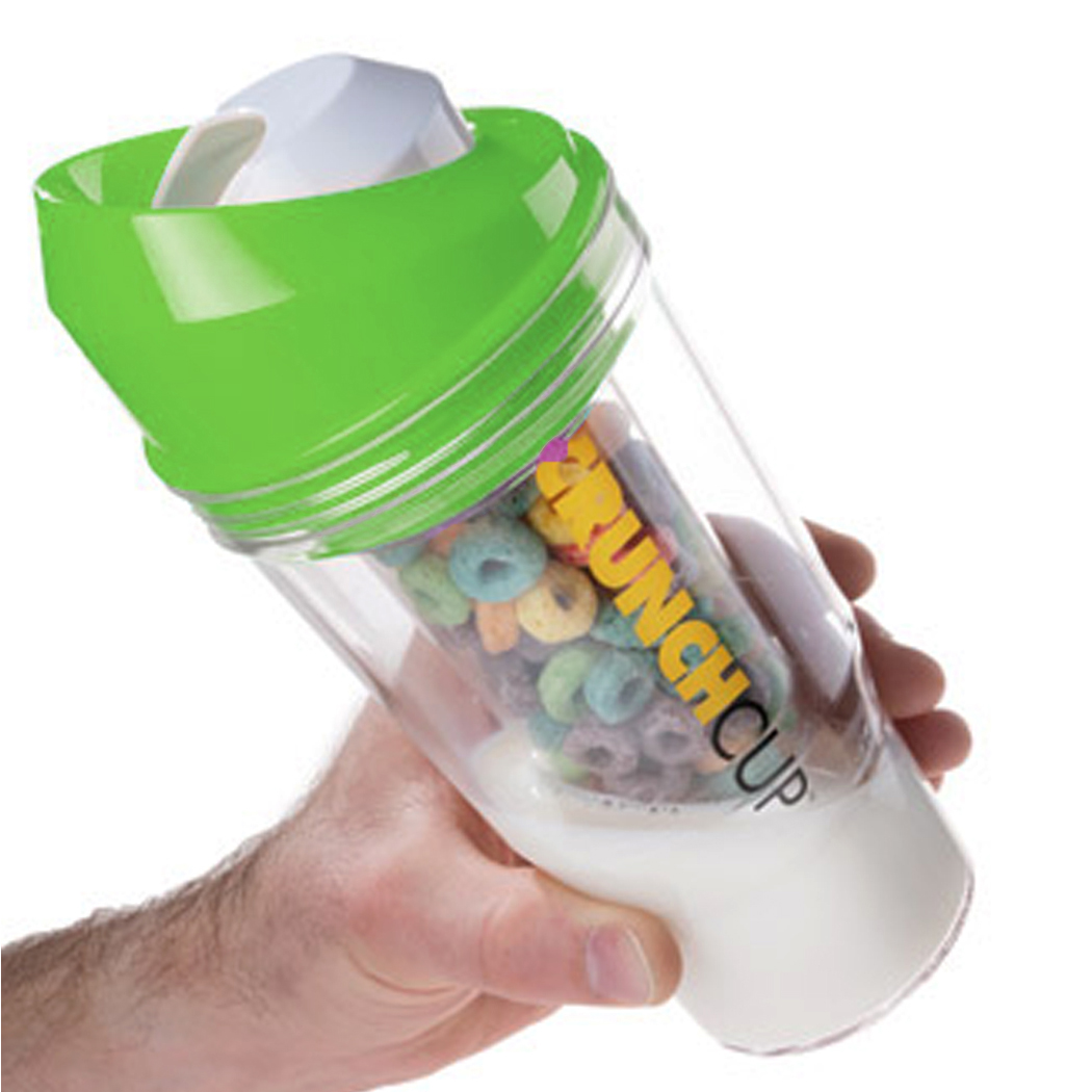 The CrunchCup XL - A Portable Cereal Cup  -  Green