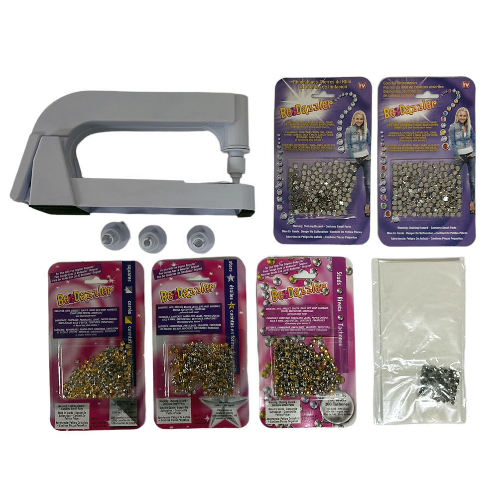 TV Time Direct Bedazzler DELUXE MEGA SET: The Ultimate Rhinestone and Stud Setting Machine Kit
