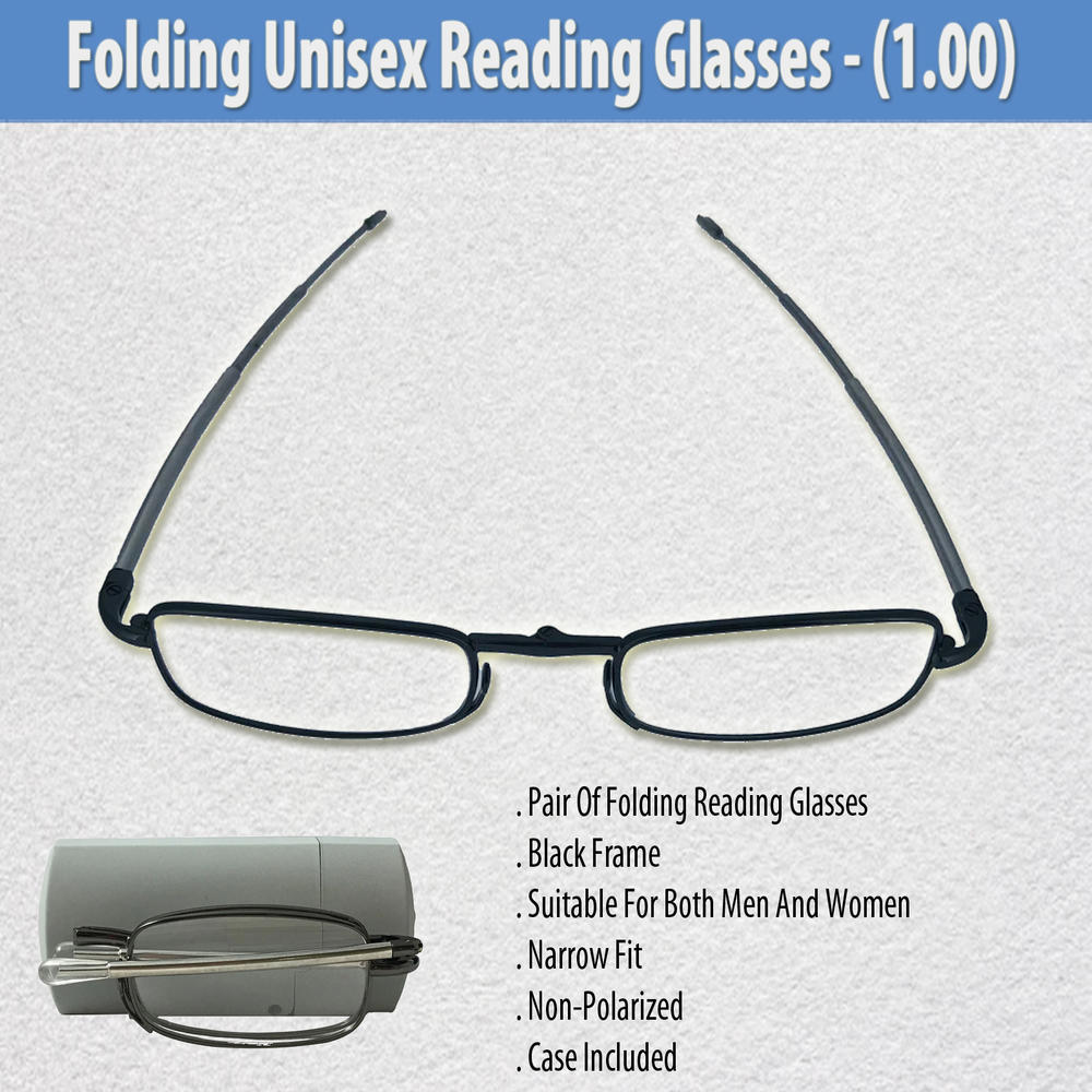 TV TIME Folding Unisex Reading Glasses (1.00)