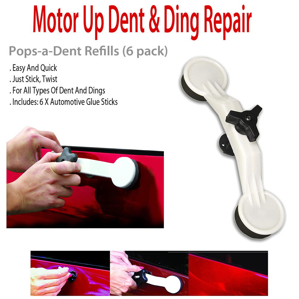 Motor Up Dent & Ding Repair Pops-a-Dent Refills (6 pack)