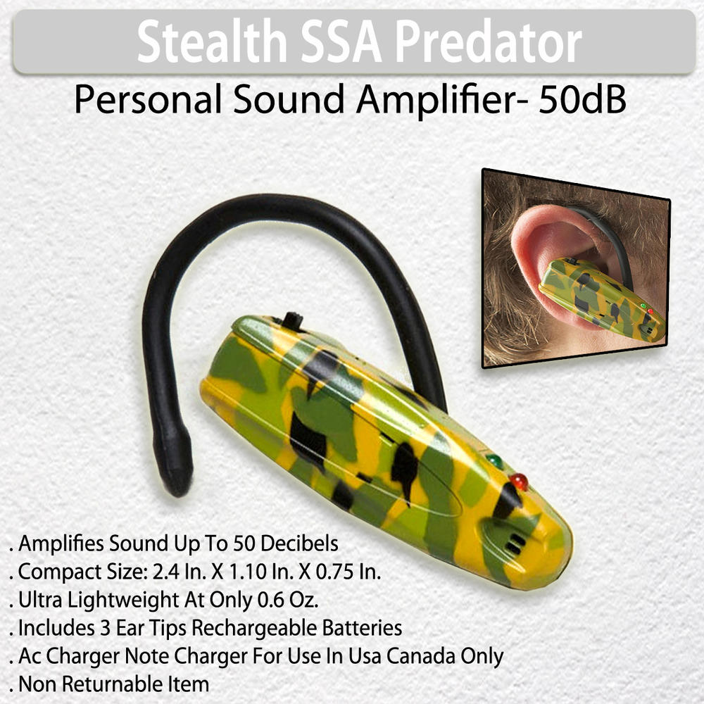 Stealth SSA Predator Personal Sound Amplifier- 50dB