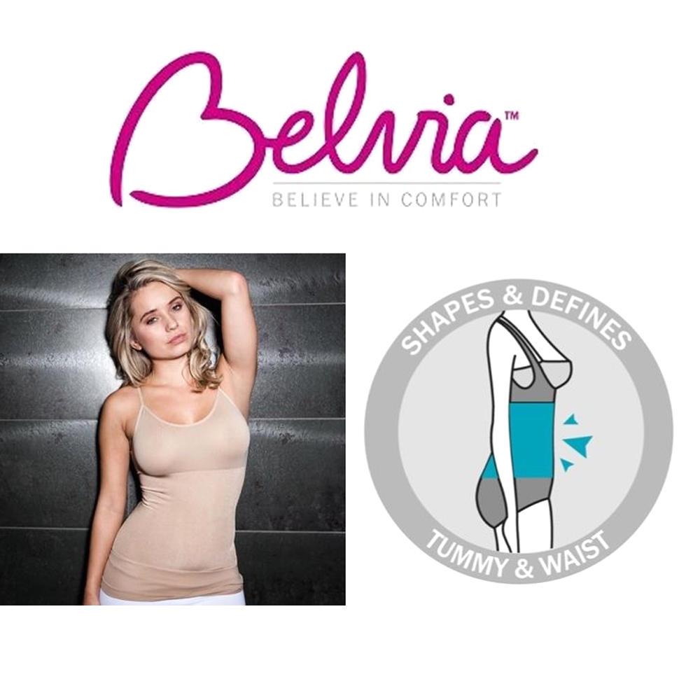 Belvia Shapewear Slimming Top (Beige) Small