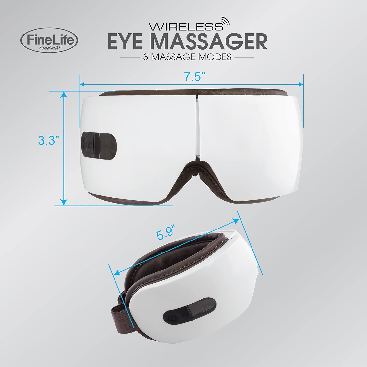 VistaTech Wireless Eye Massager - 3 Massage Modes