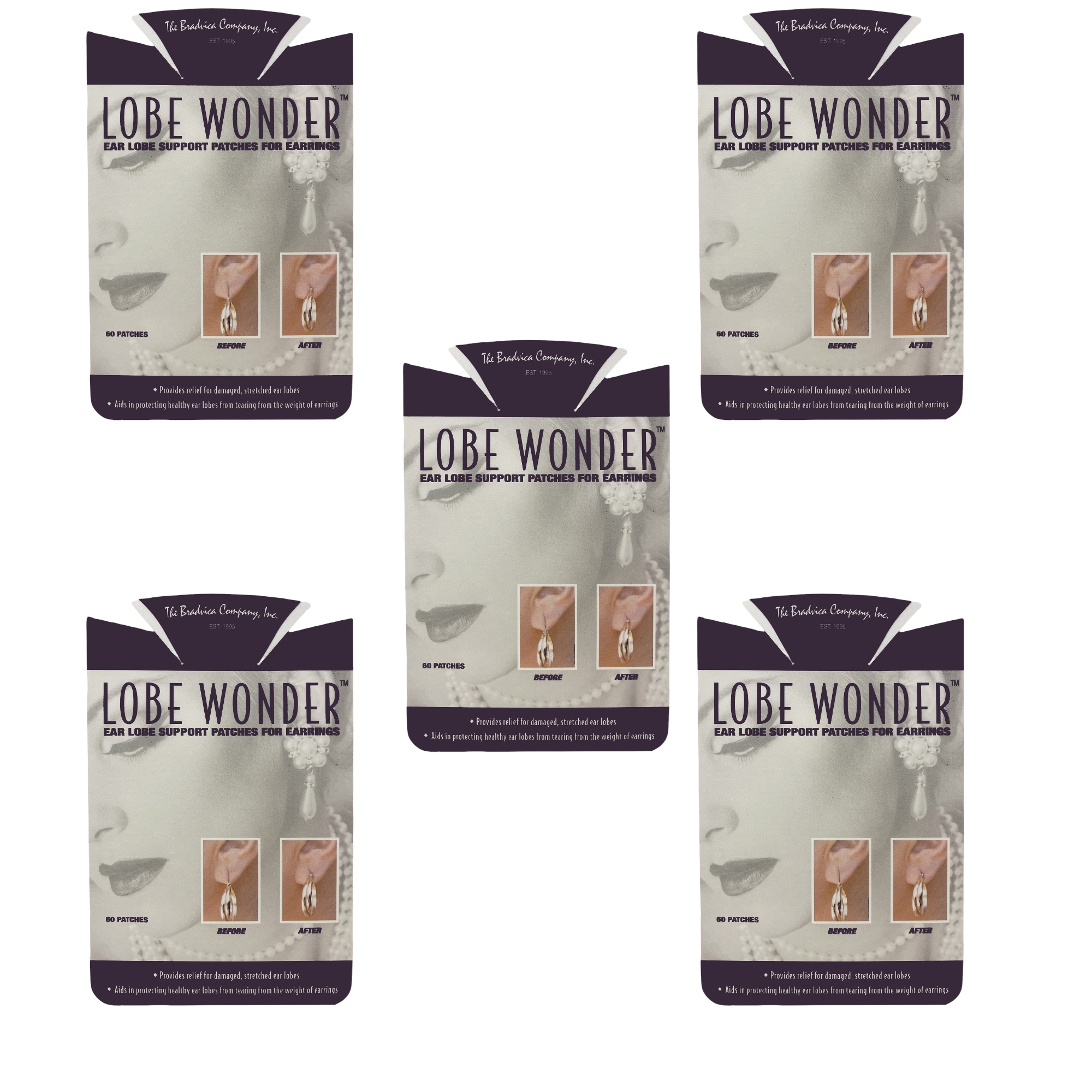 Lobe Wonder 300 Earring Support Patches - 5 Pack