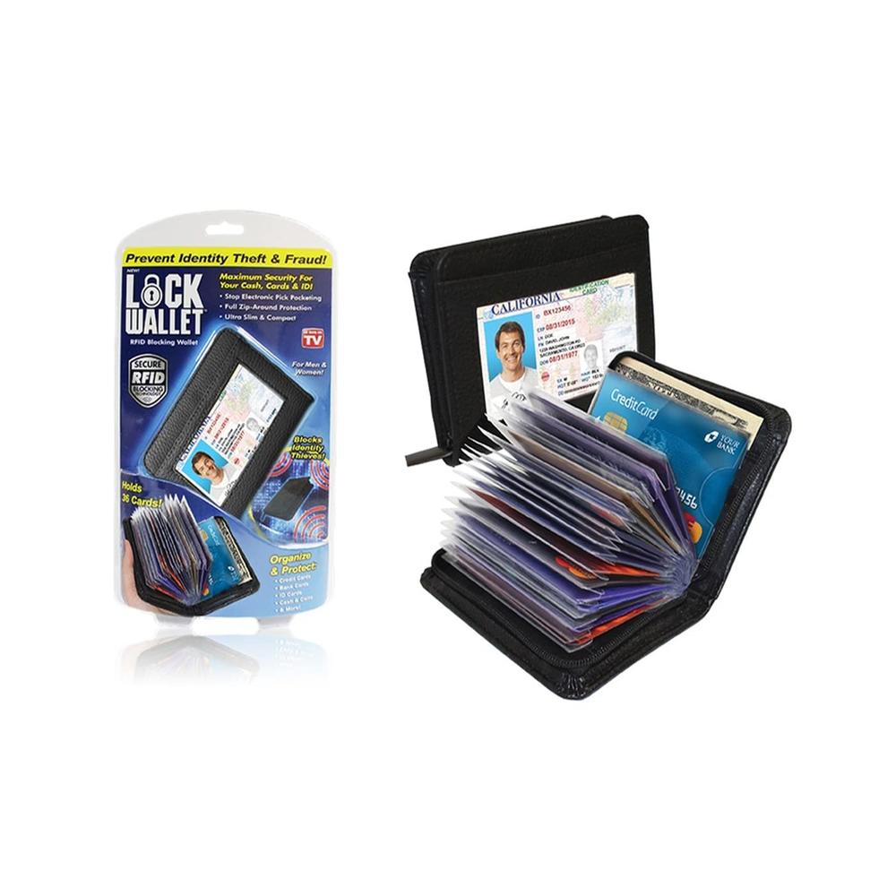 LockWallet Lock Wallet - RFID Blocking Wallet for Men and Women ...